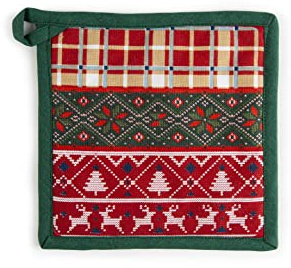Excelsa Fall Winter Topflappen, 20 x 20 cm, Futter 100% Baumwolle, Füllung aus Polyester