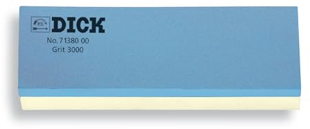 F. DICK Piedra de afilar grano 3000/5000, lijadora húmeda, con soporte angular, muy duradera, para un afilado perfecto, esponja afiladora, afilador de cuchillos 71380000, color azul