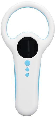 Bewinner Haustier Mikrochip Lesegerät – 134,2 KHz/125 KHz Rfid Chip, Tragbarer Mikrochip Scanner, Berührungsloser Tiermarken Scanner, USB-Datenverbindung für Hunde