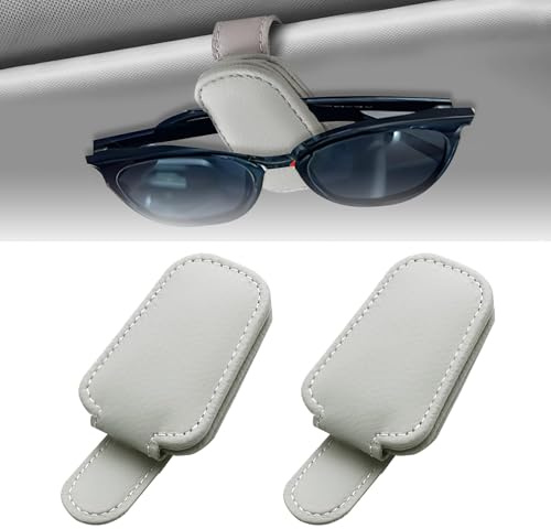Brillenhalter für Auto Sonnenblende Sonnenbrillen Halterung für BMW X2 1 (I) F39 I 2018-2024 Auto Visier Zubehör Sunglasses Aufbewahrung Holders, 2 Stück,B