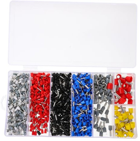 FUNOMOCYA 1200pcs Pre-insulated Terminals Terminal Connectors for Car Amplifier Power Insulated Wire Wire Crimp Connectors Cable