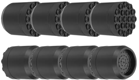 QUARKZMAN Patins Anti-Vibrations pour Machine à Laver, 8Pcs Tapis de Support en Silicone avec 19 Ventouses Puissantes pour Empêcher la Marche de la Laveuse (Noir, Diamètre de 2,4 Pouces)