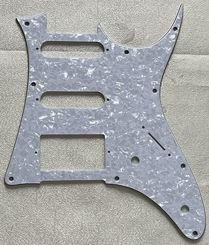Plektrumschutz für Ibanez RG 40 HSS Style Gitarre Pickguard Schlagbrett Schlagplatte (4-lagig, weiße Perle)