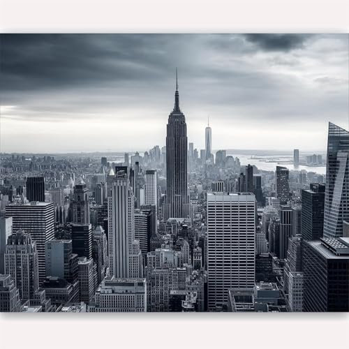 Fotomurales Decorativos Nueva York Papel Pintado 200x140 cm 3D Mural Nueva York Murales Póster Pared No Tejido Dormitorio Salón Paredes Decoración Fotomural Panorámico q6307