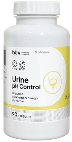 Lab-V Urine pH Control für Hunde und Katzen – Ergänzungsfuttermittel bei Struvitsteinen – 90 Kapseln – unterstützt die Harnwegsgesundheit – ohne künstliche Zusatzstoffe