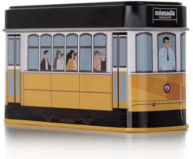 Schokolade Bonbons Dose Elétrico - 55g - in einem von der Lissabon Tram inspirierten Design - voller Geschmack - Gourmetprodukt portugiesischer Herkunft