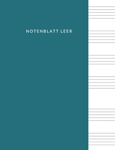 Notenblatt leer: Leeres Notenblatt Papier, Notenblatt Leer Klavier