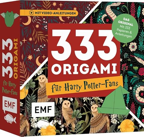 333 Origami – Für Harry Potter-Fans: Das Original: Mit Anleitungen, Videos und 333 Papieren: Hochwertiges Origami-Papier mit 40 verschiedenen magischen Mustern