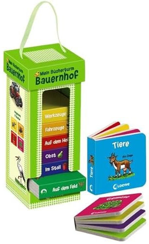 Mein Bücherturm - Bauernhof: Bücherturm mit 8 Pappbilderbüchern