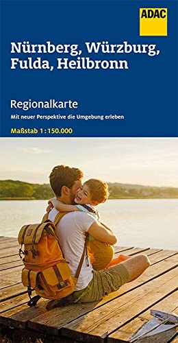 ADAC Regionalkarte 12 Nürnberg, Würzburg, Fulda, Heilbronn 1:150.000: Straßenkarte und Autokarte