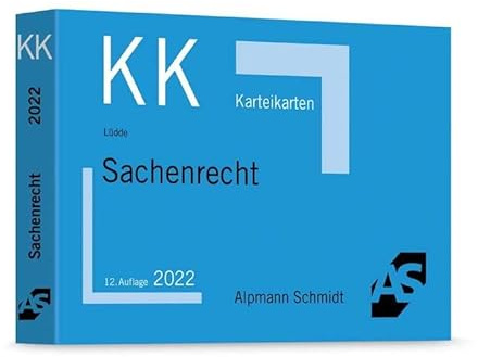 Karteikarten Sachenrecht (Karteikarten Zivilrecht)