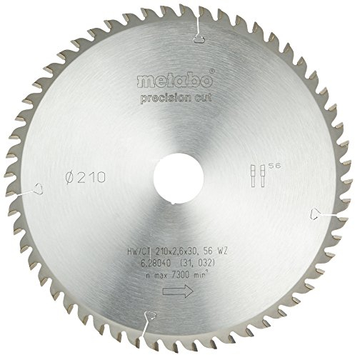 Metabo Kreissägeblatt HW/CT 210 x 30, 56 WZ 10 Grad, 628040000