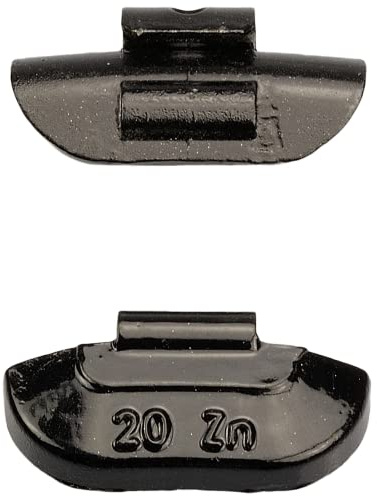 HASKYY 20g x 100 SCHWARZ Schlaggewichte Stahlfelgen Auswuchtgewichte Wuchtgewichte