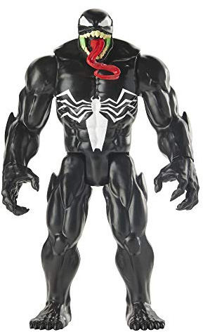 Spider-Man E8684 Maximum Venom Titan Hero Action-Figur, inspiriert durch das Marvel Universe, Blast Gear-kompatibler Rücken-Port, ab 4 Jahren
