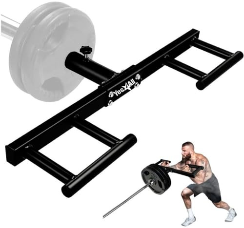 Yes4All Viking Press Landmine Griffbefestigung für 5.1 cm olympische Langhantel - 3 Handgriffpositionen - Unterstützung Home Gym für Kreuzheben, Kniebeugentraining, Erhöhte Vielseitigkeit