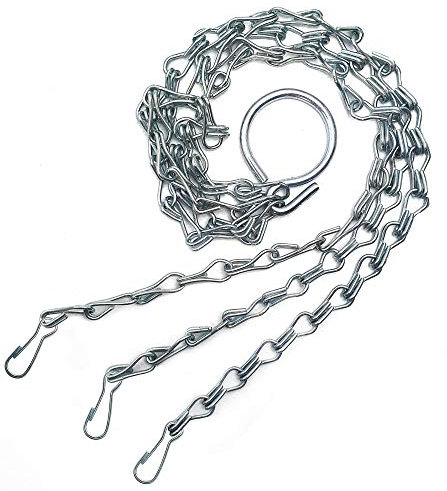 Elixir Gardens Replacement Hanging Basket Chain | various quantities available (from 1 to 10) | 3 (14, 16 + 18 inch) – Silver 16 x2