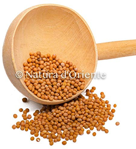 NATURA D'ORIENTE - Senape Gialla Semi - Confezione Da 250g - Prima Qualità