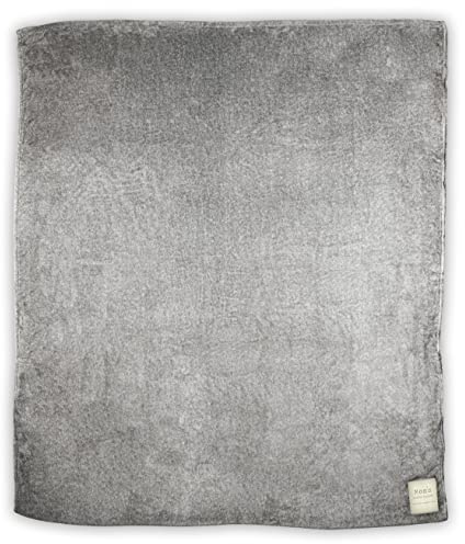 DEMDACO Mom and Me Cuddle Greywash 60 x 70 Fleece Fabric Foot Pocket Throw Blanket