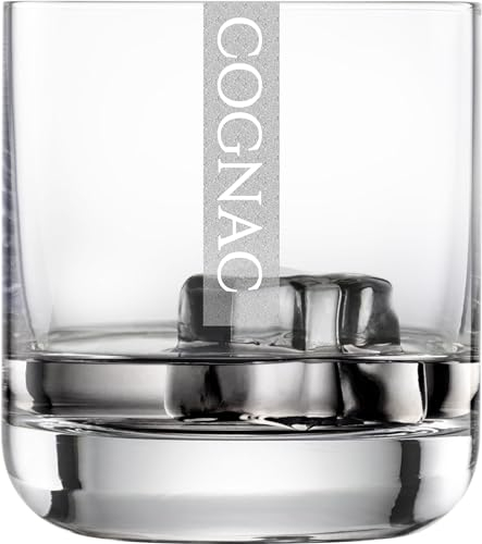 Miriquidi Cognac Gläser 6er Set Serie COOLGLAS COGNAC | 300ml Schott Glas | Spülmaschinenfest durch Lasergravur| Gläser für Cognac 6 Stück