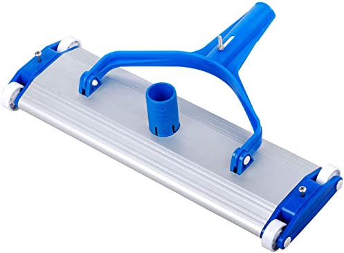 Mugar-VARIOS PRODUCTOS PISCINAS. Mangueras de 32 y 38mm, Limpiafondos palometa y clip, recoge hojas Mangos, terminales para Mantenimiento Piscinas (Limpiafondos metalico 35cms con Clips)