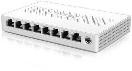 Tenda Ethernet Switch 2.5 Gigabit 8 Porte Switch di Rete LAN(Plug & Play, Unmanaged, Funzionamento silenzioso, Scocca in Plastica, Ideale per NAS 2.5G, Server, AP WiFi 6/7, Computer) (SE108)