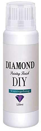 Yiida Sellador Pintura Diamantes 120 ml, Efecto Fijación y Brillo Permanente, Pegamento Pintura Diamantes para Todos los Rompecabezas