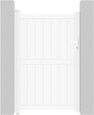 Habitat et Jardin Gartentor aus Aluminium Lola - 101,2 x 155,9 cm - Weiß