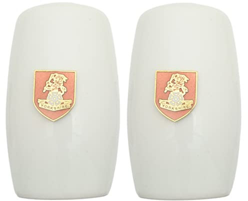 Yorkshire Regiment China Salt and Pepper Shakers Cruet Set Modern White CSP ME47