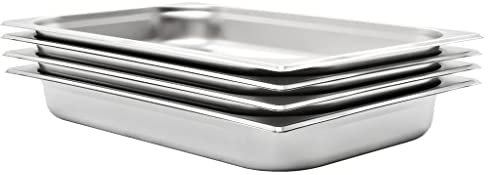 INLIFE Gastronormbehälter 4 STK. GN 1/1 65 mm Edelstahl