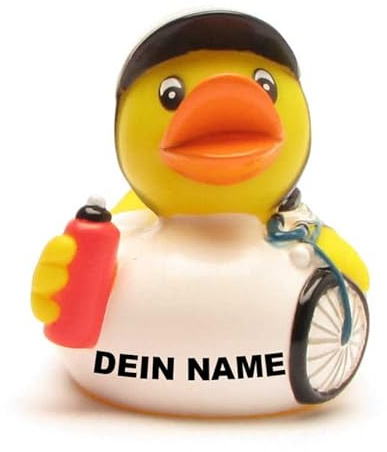 Duckshop Badeente - personalisierbar (Radrennfahrer Ente)