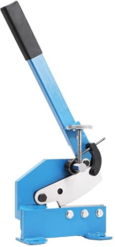 SUDEG Heavy-duty Manual Metal Shear, 125mm Carbon Steel Plate Flat Metal Steel Sheet Cutting Cutter Shear