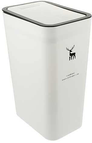 STOBAZA Smart Mülleimer Push-deckel Küche Bad Abfalleimer Große Kapazität Moderne Stil