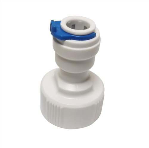 MALIDA 3/4 inch GHT Female Thread to 3/8 inch OD Quick Connect Adapter for RO Water Filter,NSF Certified Push to Connect Plastic Tube Fittings. （Pack 10）