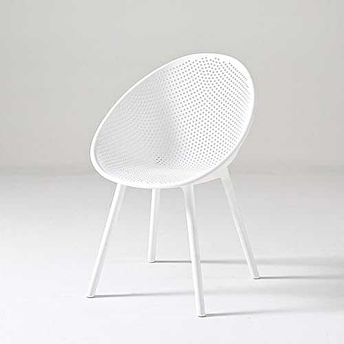 PP-Kunststoff-EsszimmerstüHle, Stuhl Esszimmer, KüChenstüHle, Moderner Schaukelstuhl, Lesesessel for Esszimmer, Schlafzimmer, Balkon, Empfangsraum (Color : C, Size : Ab)
