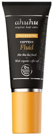 ahuhu THICKENING Coffein Haarfluid (30ml) – Pflege für trockenes Haar, federleichtes Haar-Fluid mit Bio-Koffein, Für mehr Glanz & Geschmeidigkeit, Vegan