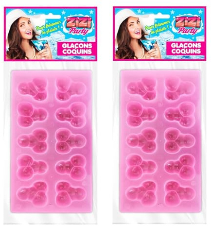 2 vassoi per cubetti ghiaccio con piselli per festa di addio al nubilato hot party sexy gadget per adulti 18+