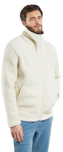 Armor Lux Veste Zippée Sherpa Homme, Coupe Confort, Chaud et Léger, Style Breton