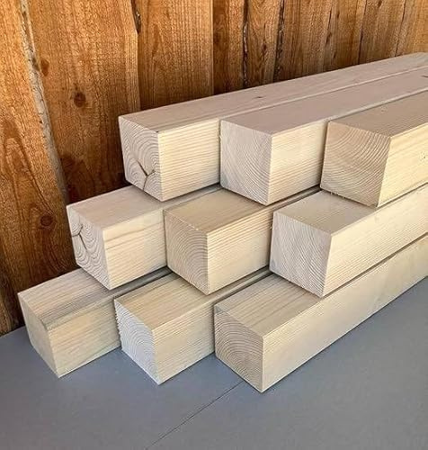 Generisch KVH Nsi 12 x 12 cm Fichte gehobelt Kantholz Balken Pfosten Bauholz 120 cm Länge (2 Stück)