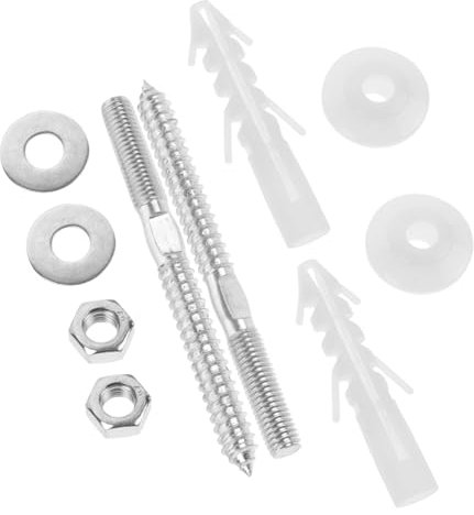 IWOWHERO Waschbecken-befestigungssatz Mit Schrauben Und Unterlegscheiben Für Waschbeckensitz Set Aus Abs Und Eisen Für Badezimmer Und Waschräume