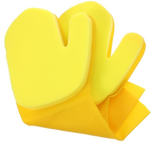FRCOLOR 2st Latex-reinigungshandschuhe Wiederverwendbare Küche Schüssel Reinigungshandschuh Scub Fäustlinge Schwimmhandschuh Geschirrtuch Hände Spülhandschuhe Am Besten Ofen Yellow Schwamm