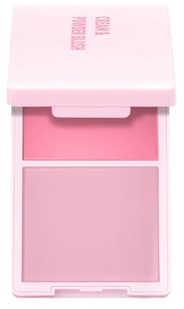 Portatile 1pc 2 in 1 Crema E Polvere Fard Liscio Contouring Trucco Per Il Trucco Quotidiano E Occasioni Speciali