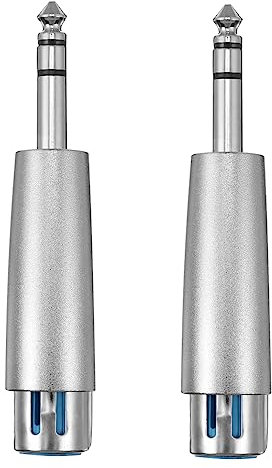 KICHOUSE 2pièces Adaptateur vers Broches Femelle De Convertisseurs Audio pour Microphone Et Système Stéréo