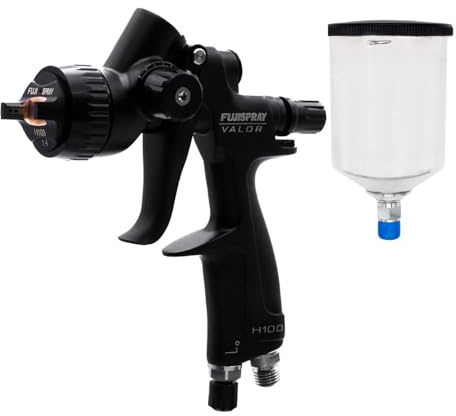 Fuji Spray Auto Valor H100, HVLP Spray Gun+600cc Aluminum Cup | Automotive Paint Gun for Clear Coat | Lightweight, Durable, Precision-Controlled | Paint Guns Automotive with Minimal Paint Waste