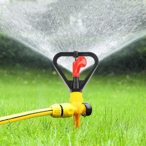 Paquete de 10 aspersores de césped de metal para patio, aspersor automático de agua de jardín en base de picos para techo, sistema de riego de jardín para refrigeración de techo de invernadero