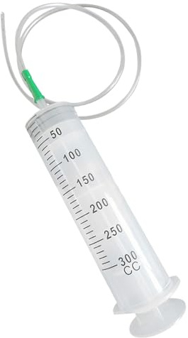 2 st oljespruta 300 ml stor spruta plast mätning olja sug med rör multifunktion praktisk för vätska sug näringsämnesmätning påfyllning djurmatning