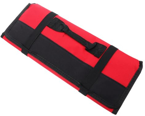 COLLBATH Pochette à Couteaux Cuisine Rouge en Tissu Oxford 22 Emplacements