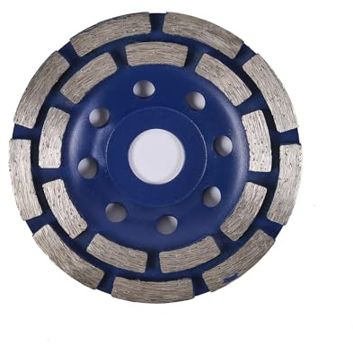 Diagau Diamanttechnik Doppelsegment Diamantschleiftopf 115mm, mit 22,23mm Aufnahme, für Betonschleifen