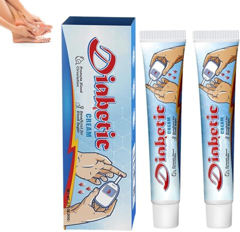 LAOZIK VitaGluco Diabetes-Behandlungscreme, VitaGluco Diabetes Treatment Cream, LAOZIK Hautcremes für die Fußpflege, natürliche Inhaltsstoffe zur Linderung trockener Haut (2pcs)