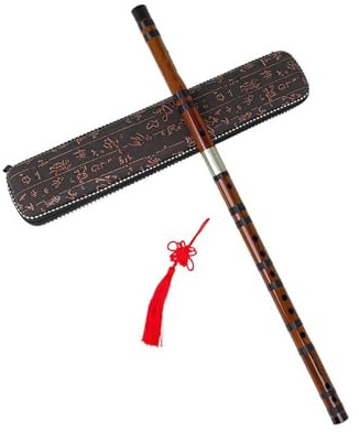 Bambuflöjt Traditionellt Träblåsinstrument G Tangent Med Låda(CKey)