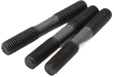 linghai M8 M10 M12 Grade 8. en acier au carbone GB901 tige Double filetage vis goujon goujons boulons(140mm,M12 1pc)